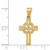 14k Celtic Cross Pendant - C1-3A90F4EE-3875