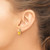 14k Checkerboard Citrine and Diamond Earrings