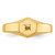 14k Childs .02ct. Diamond Signet Ring Mounting