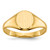 14k Childs Closed Back Signet Ring