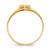 14k Childs Polished Cross Ring
