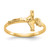 14k Childs Polished Crucifix Ring