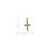 14k Citrine and Diamond Cross Pendant