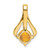 14k Citrine and Diamond Pendant - PM-D52342AE-1214