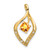 14k Citrine and Diamond Pendant - PM-E91EE6CA-5047