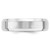 10k White Gold 6mm Beveled Edge Comfort Fit Wedding Band Size 9.5