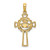 14K Claddagh Cross Charm - K8-D1DB56AD-6306