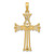 14K Claddagh Cross Pendant - C4-E870DCCC-5961