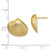 14K Clam Shell Post Earrings - TE-F3896E36-4773