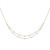 14k Complete 1/2 carat Diamond Multi-Station Double Strand 18 inch Necklace