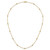 14k Complete 3/8 carat Bezel-set Diamond and Cable Chain 15-Station 18 inch Necklace