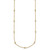 14k Complete 3/8 carat Bezel-set Diamond and Cable Chain 17-Station 20 inch Necklace