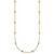 14k Complete 5/8 carat Bezel-set Diamond and Cable Chain 18-Station 18 inch Necklace