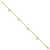 14k Complete 5/8 carat Diamond 3-Stone Cluster 4-Station 7 inch Bracelet