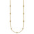 14k Complete 7/8 carat Bezel-set Diamond and Cable Chain 15-Station 18 inch Necklace