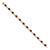 14k Complete Oval Garnet and Diamond Fancy Link 7 inch Bracelet