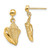 14K Conch Shell Dangle Earrings - TE-4C48319F-9511