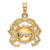 14K Crab Charm - K7-F33C1325-2130