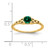14K Created Emerald Celtic Knot Ring