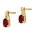 14K Created Ruby and Diamond Earrings