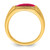 14k Created Ruby and Diamond Mens Ring - RM-7CE96A33-1507