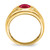 14k Created Ruby and Diamond Mens Ring - RM-88A894C1-4767