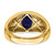 14k Created Sapphire and Diamond Mens Ring - RM-7B754C4B-9664