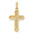 14K Cross CZ Pendant - XR-F623D9FD-3511