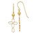 14k Cross Earrings