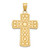14k Cross Pendant w/Serenity Prayer on Back