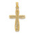 14K Cross w/ Filigree Center Charm