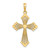 14K Cross w/ Heart Center Charm