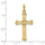 14K Cross W/Starburst Center Charm