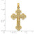 14K Crucifix W/ Budded Tips Charm - K8-D26FF49C-2663