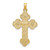14K Crucifix W/ Budded Tips Charm - K8-D26FF49C-2663