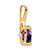 14k Cushion Amethyst and Diamond Pendant - PM-2CFD24EF-7915