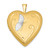 1/20 Gold Filled & White Rhodium Satin Butterfly 19mm Heart Locket