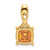14k Cushion Citrine and Diamond Pendant - PM-C2A24CB6-8244