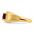 14k Cushion Created Ruby and Diamond Mens Ring - RM-237E1D94-7035