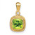 14k Cushion Peridot and Diamond Pendant - PM-85756EE4-2589