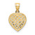 14K Cut-Out and Textured Woven Heart Charm