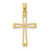 14k Cut-out Cross Pendant