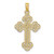 14K Cut-Out Design Cross Charm