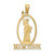 14k Cut-out NEW YORK w/Statue of Liberty Charm - C3-98882E64-1481