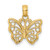 14K Cut-Out Small Butterfly Charm