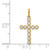 14K CZ Cross Pendant - XR-A9269BC3-2467