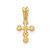 14K CZ Cross Pendant - YC-D8474E38-5937