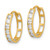 14K CZ Hinged Hoop Earrings - YE-326A111F-9451