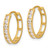 14K CZ Hinged Hoop Earrings - YE-CCDE7AD9-4001