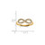 14k CZ Infinity Symbol Ring